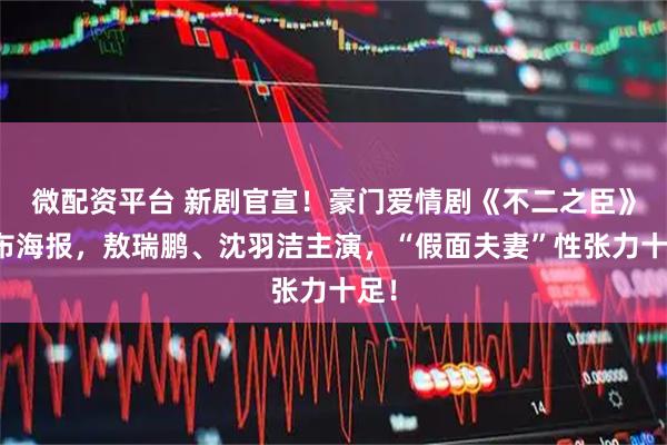 微配资平台 新剧官宣！豪门爱情剧《不二之臣》发布海报，敖瑞鹏、沈羽洁主演，“假面夫妻”性张力十足！